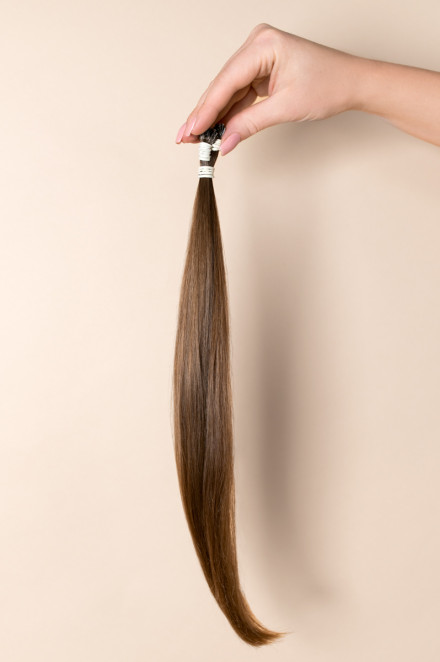 Virgin Hair #8 tmavě medová | 35-39 cm | 30 pramenů