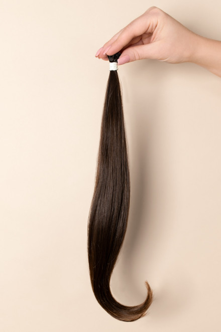 Virgin Hair #7 světle hnědá | 40 cm | 30 pramenů