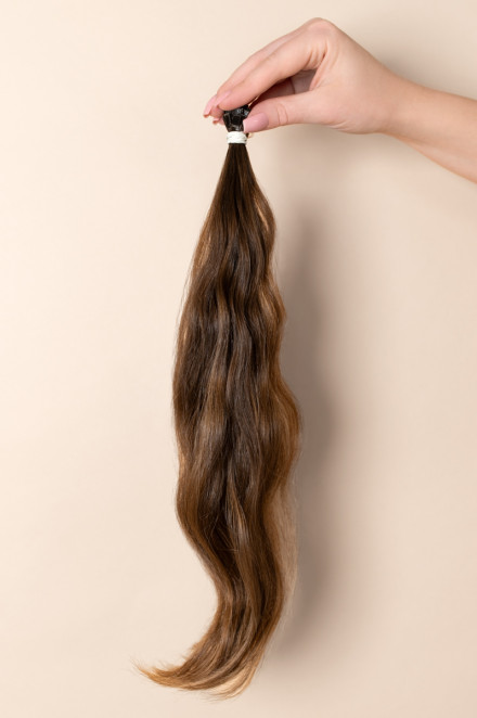 Virgin Hair #7 světle hnědá | 40 cm | 43 pramenů