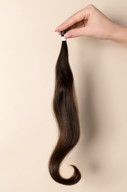 Virgin Hair #7 světle hnědá | 40 cm | 30 pramenů