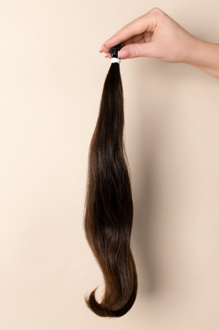 Virgin Hair #7 světle hnědá | 40-44 cm | 48 pramenů