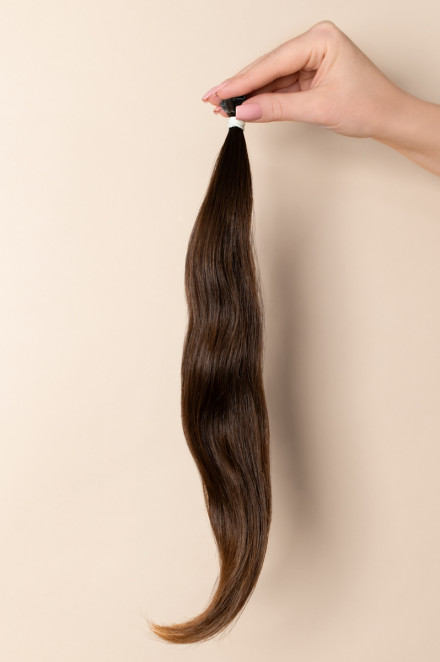 Virgin Hair #7 světle hnědá | 35-39 cm | 30 pramenů