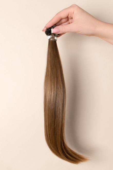 Virgin Hair #8 tmavě medová | 35-39 cm | 80 pramenů