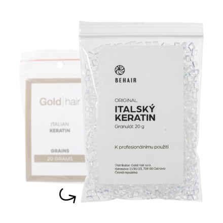 Originál italský keratin granule 