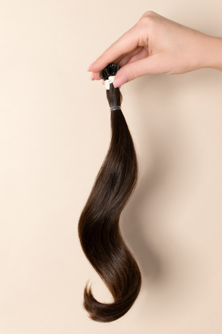 Virgin Hair #7 světle hnědá | 30-34 cm | 58 pramenů